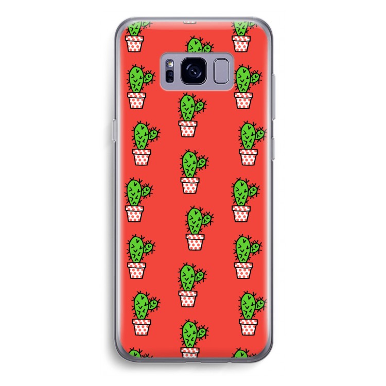 Mini cactus: Samsung Galaxy S8 Plus Transparant Hoesje