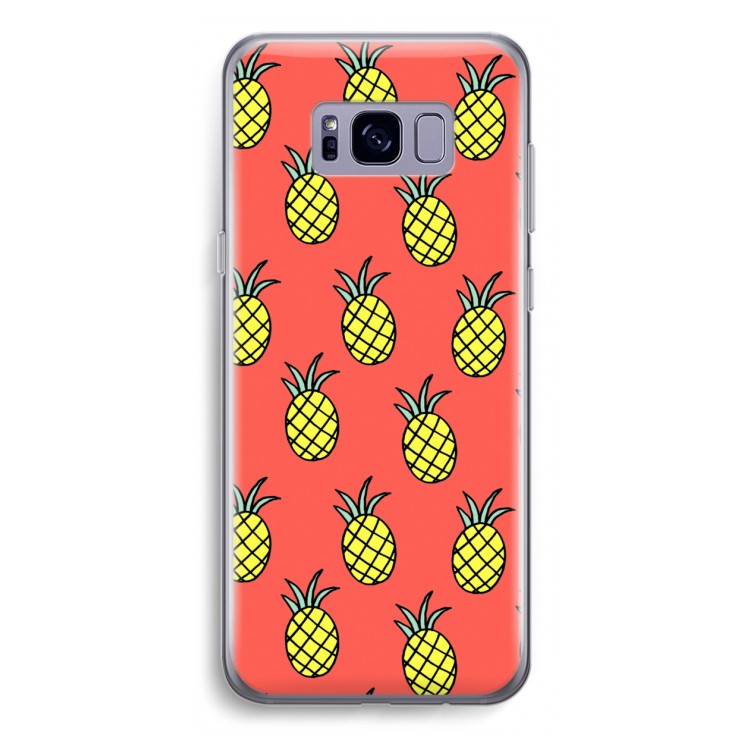 Ananas: Samsung Galaxy S8 Plus Transparant Hoesje