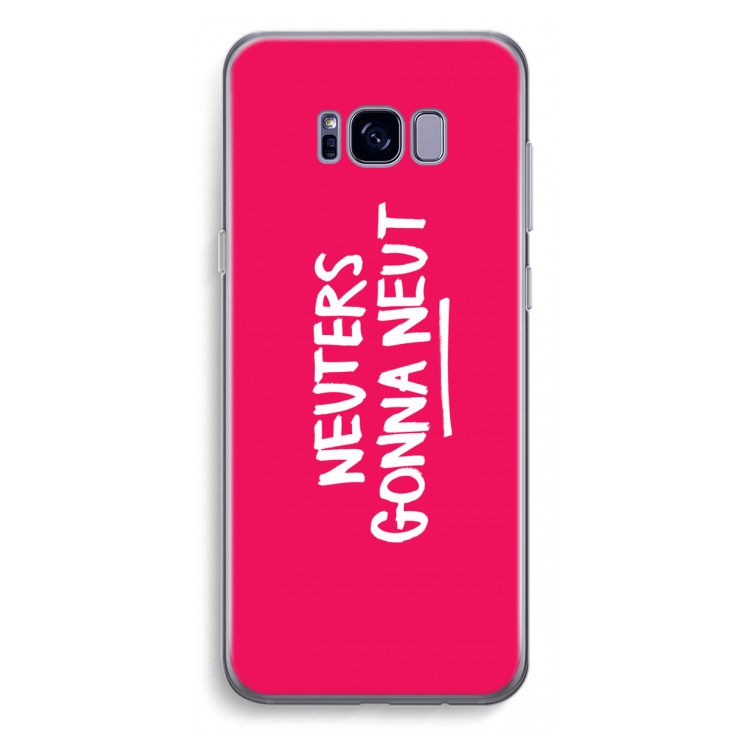Neuters (roze): Samsung Galaxy S8 Plus Transparant Hoesje