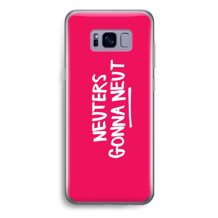Neuters (roze): Samsung Galaxy S8 Plus Transparant Hoesje