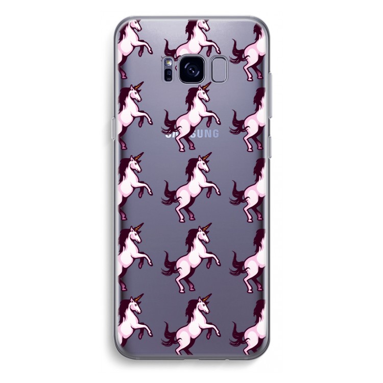 Musketon Unicorn: Samsung Galaxy S8 Plus Transparant Hoesje