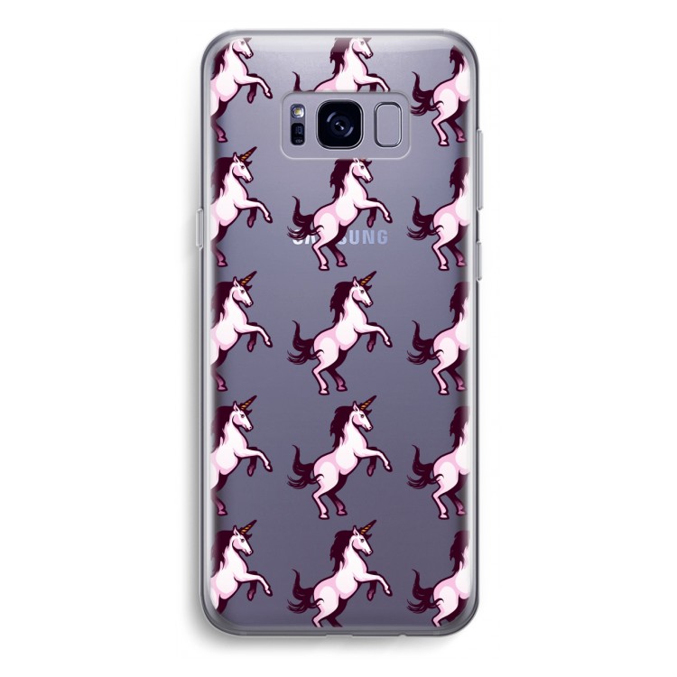 Musketon Unicorn: Samsung Galaxy S8 Plus Transparant Hoesje