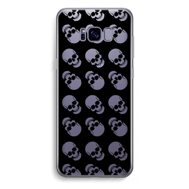 Musketon Skulls: Samsung Galaxy S8 Plus Transparant Hoesje