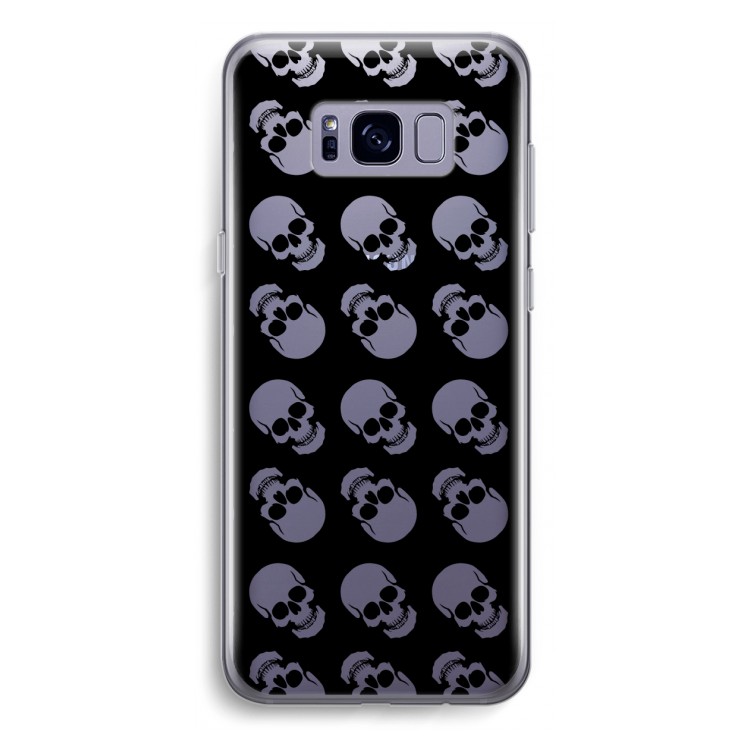 Musketon Skulls: Samsung Galaxy S8 Plus Transparant Hoesje