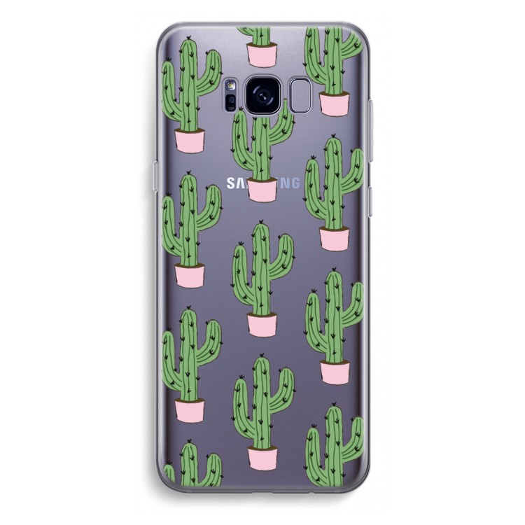 Cactus Lover: Samsung Galaxy S8 Plus Transparant Hoesje