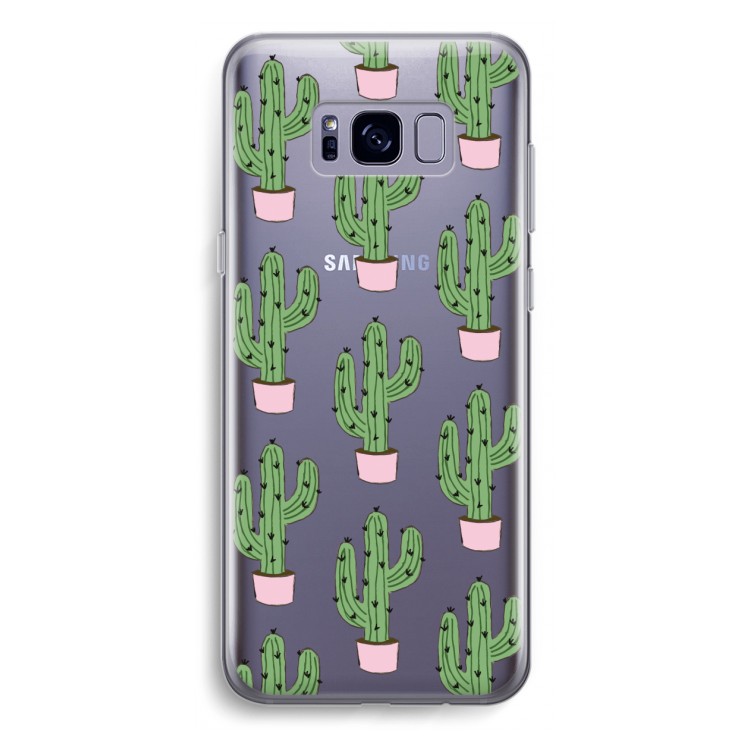 Cactus Lover: Samsung Galaxy S8 Plus Transparant Hoesje