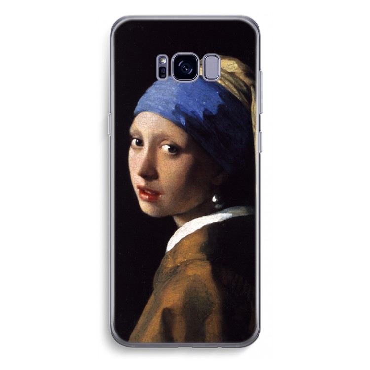 The Pearl Earring: Samsung Galaxy S8 Plus Transparant Hoesje