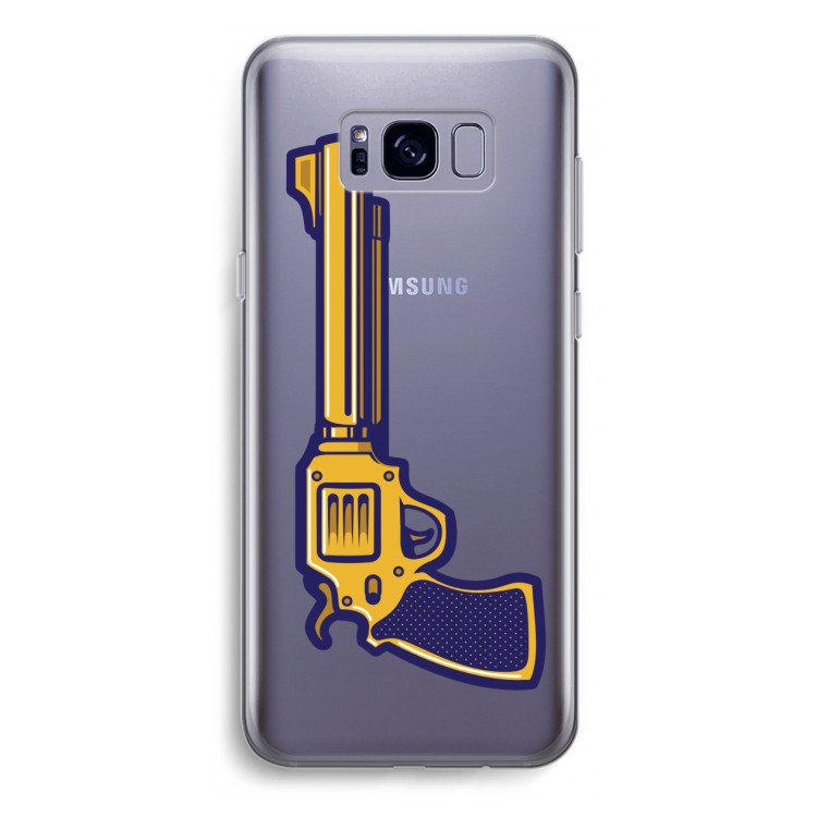 Pew Pew Pew: Samsung Galaxy S8 Plus Transparant Hoesje