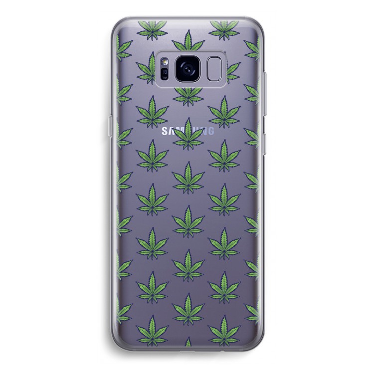 Weed: Samsung Galaxy S8 Plus Transparant Hoesje