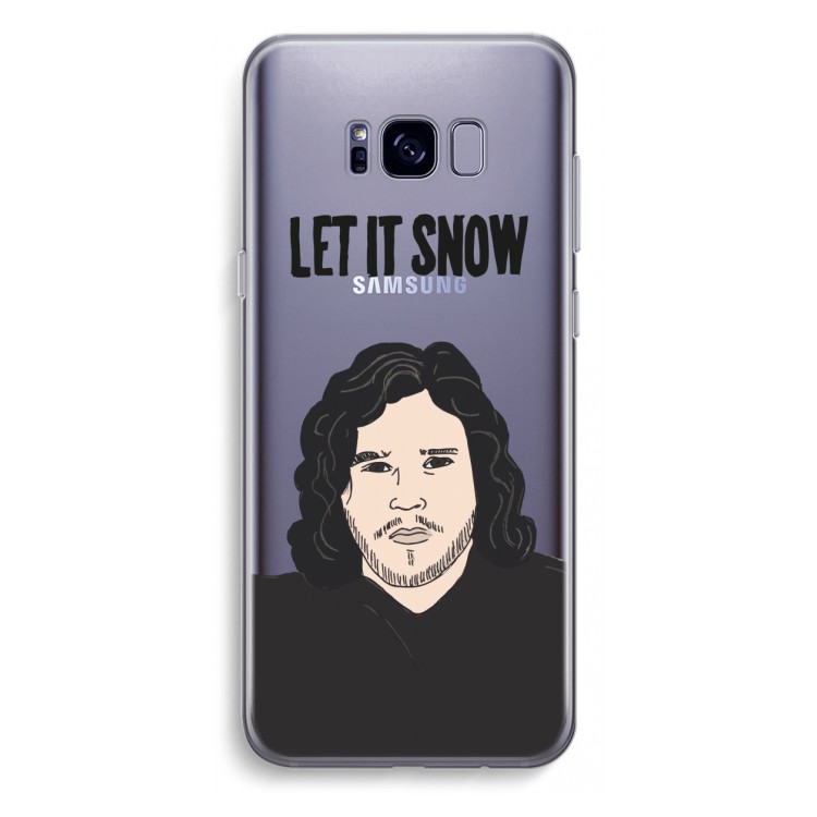 Let It Snow: Samsung Galaxy S8 Plus Transparant Hoesje