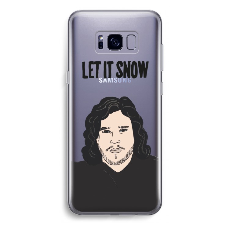 Let It Snow: Samsung Galaxy S8 Plus Transparant Hoesje