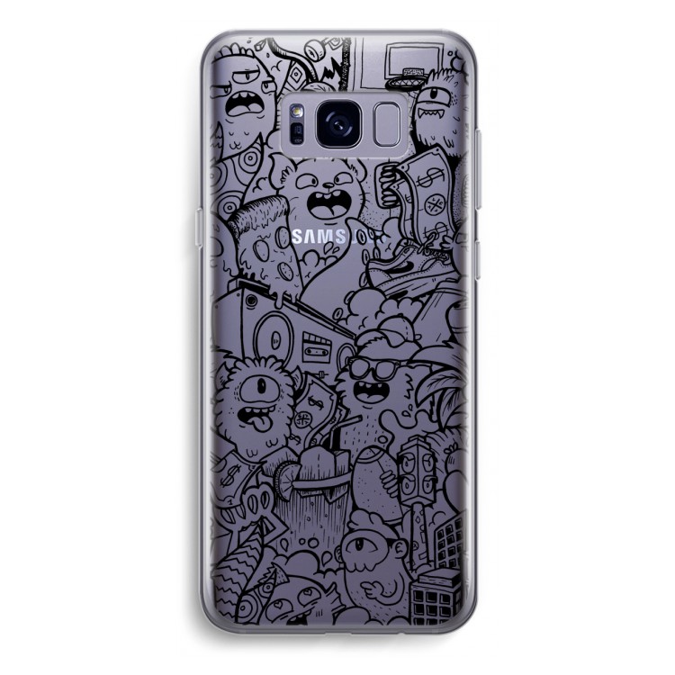 Vexx Black City : Samsung Galaxy S8 Plus Transparant Hoesje