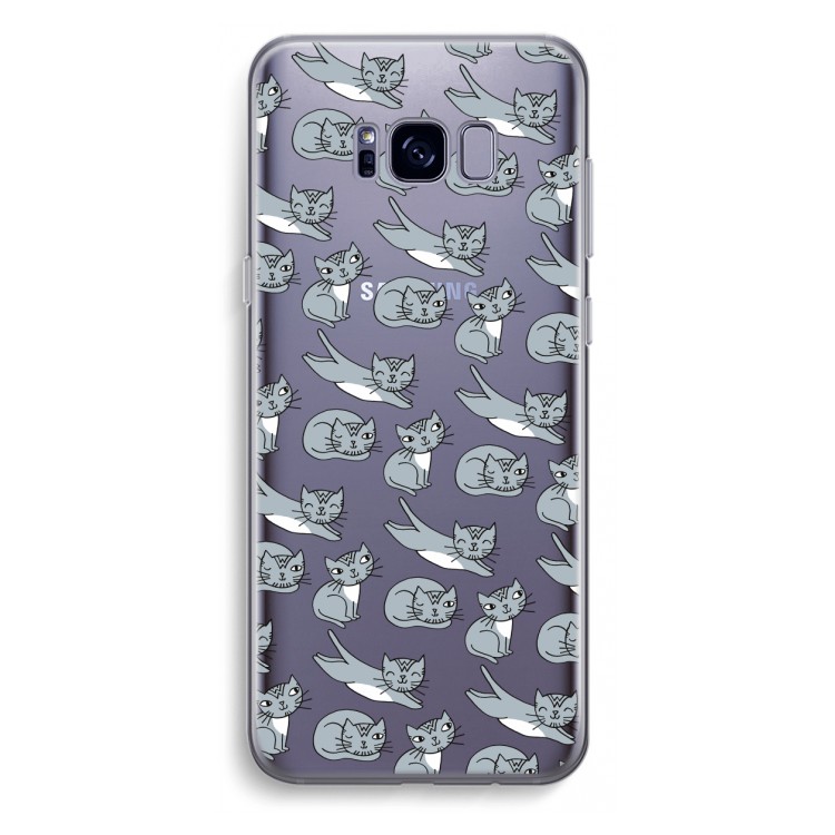 Poezen: Samsung Galaxy S8 Plus Transparant Hoesje