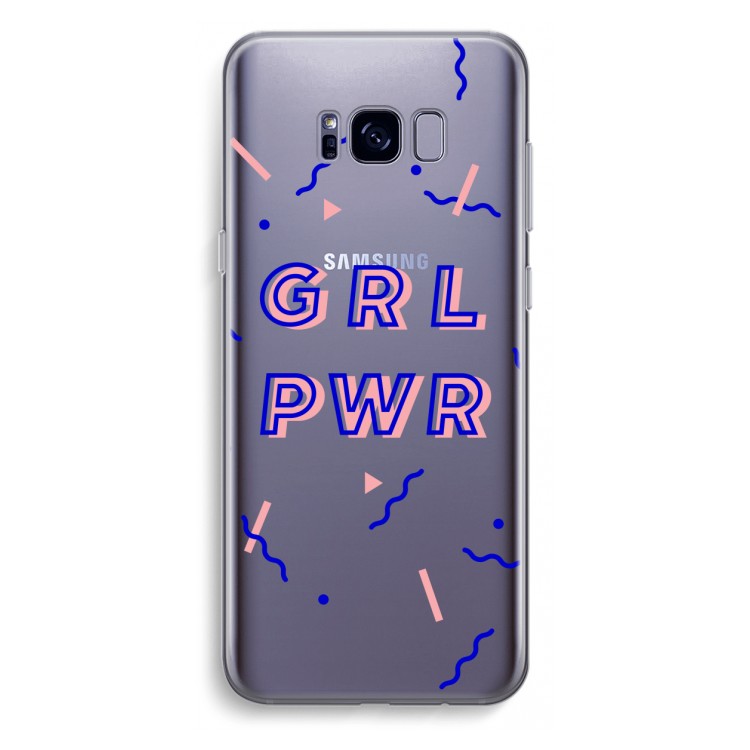 GRL PWR: Samsung Galaxy S8 Plus Transparant Hoesje