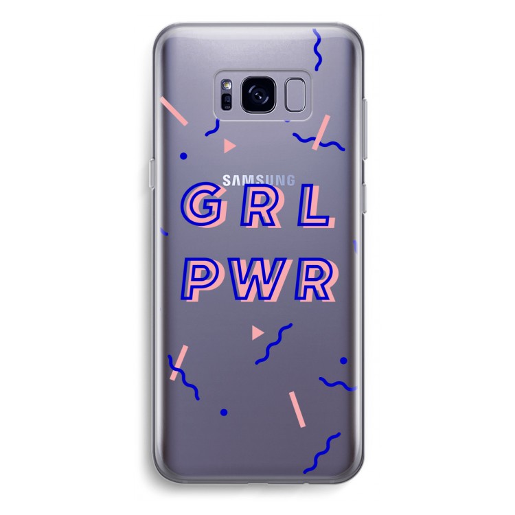 GRL PWR: Samsung Galaxy S8 Plus Transparant Hoesje