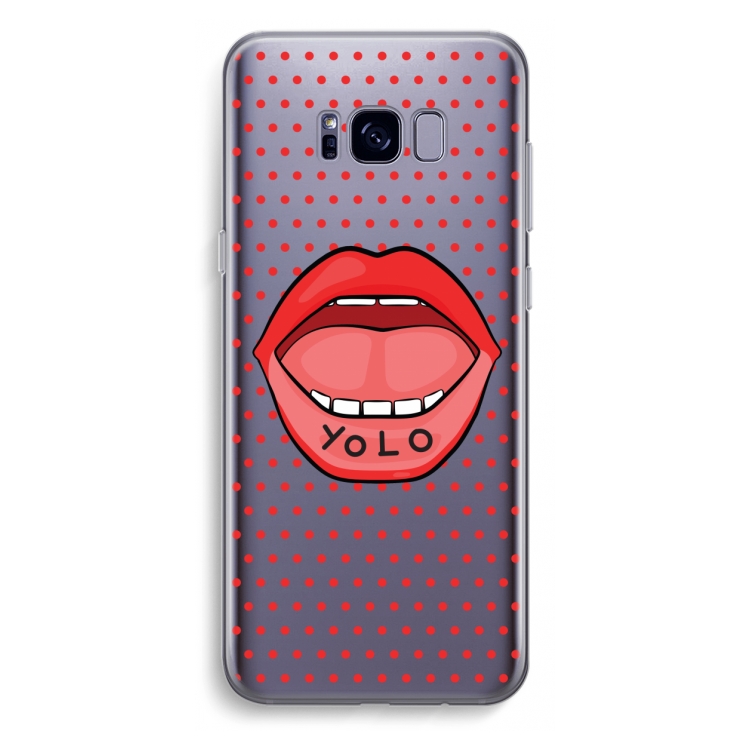 Yolo Denise: Samsung Galaxy S8 Plus Transparant Hoesje