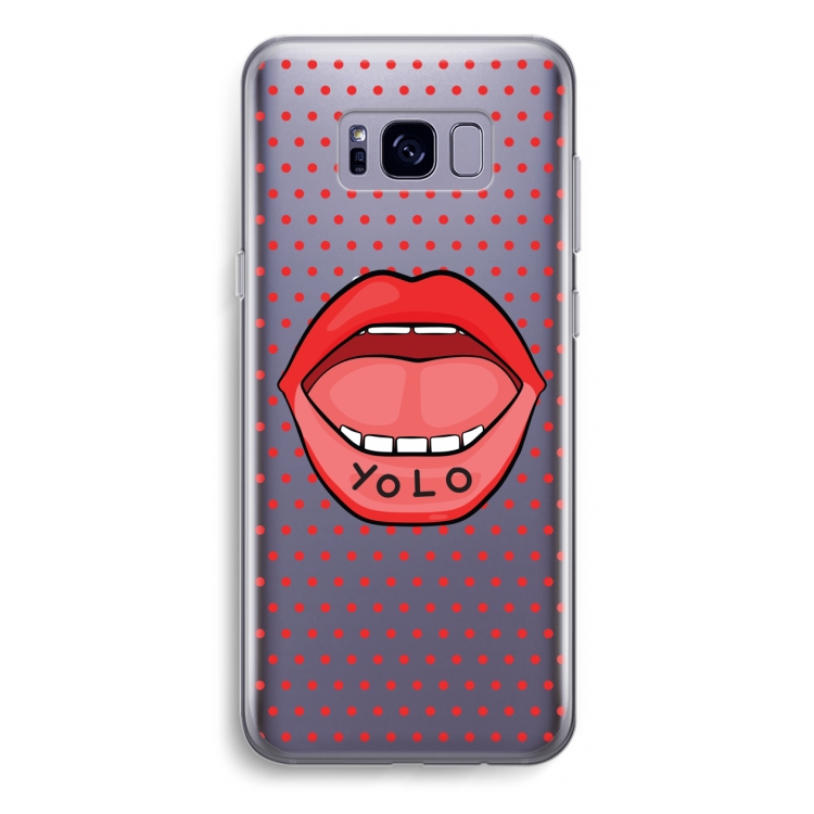 Yolo Denise: Samsung Galaxy S8 Plus Transparant Hoesje