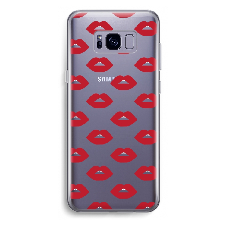 Lips: Samsung Galaxy S8 Plus Transparant Hoesje