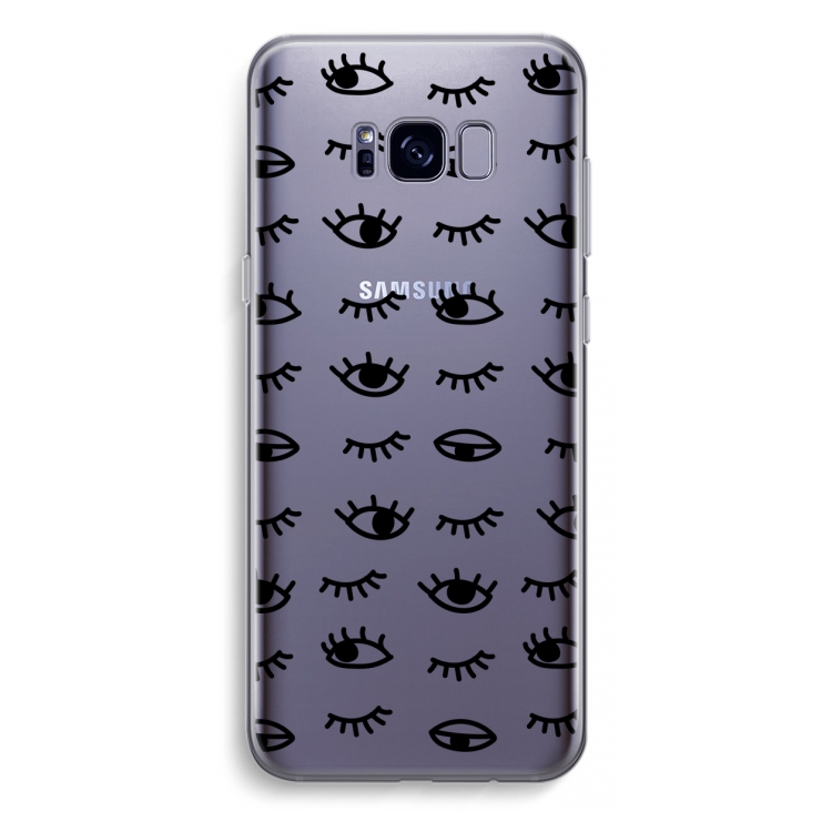 Eye pattern #2: Samsung Galaxy S8 Plus Transparant Hoesje
