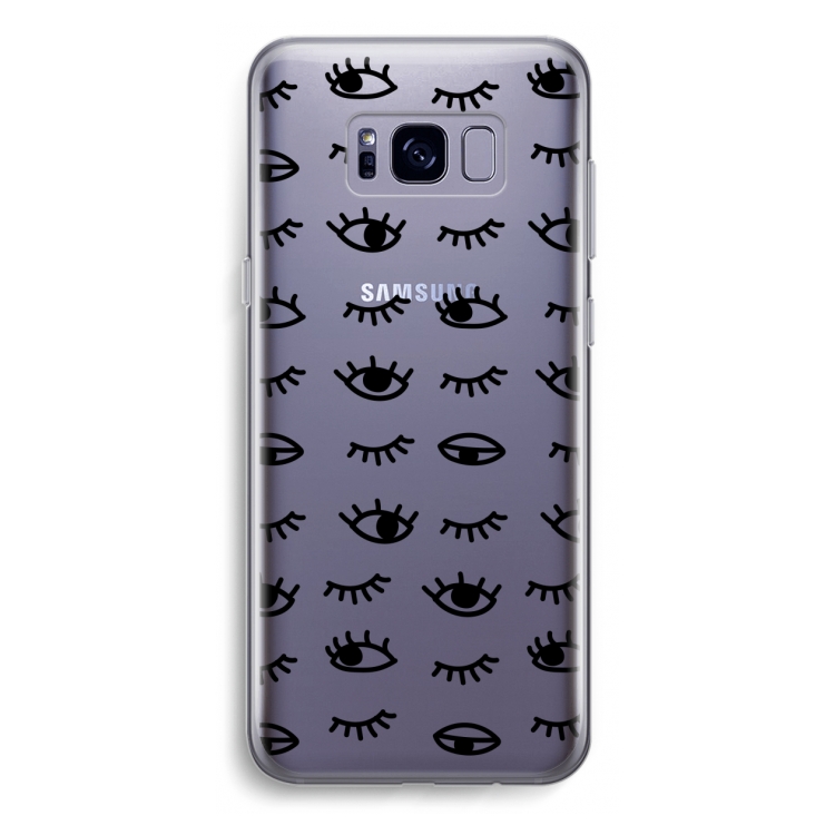 Eye pattern #2: Samsung Galaxy S8 Plus Transparant Hoesje