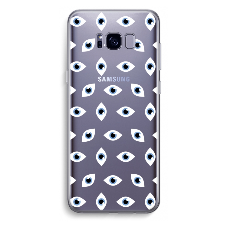 Eyes pattern: Samsung Galaxy S8 Plus Transparant Hoesje