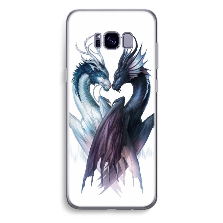 Yin Yang Dragons: Samsung Galaxy S8 Plus Transparant Hoesje
