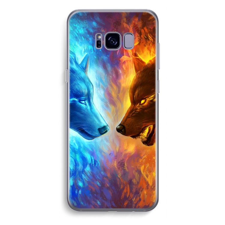 Fire & Ice: Samsung Galaxy S8 Plus Transparant Hoesje