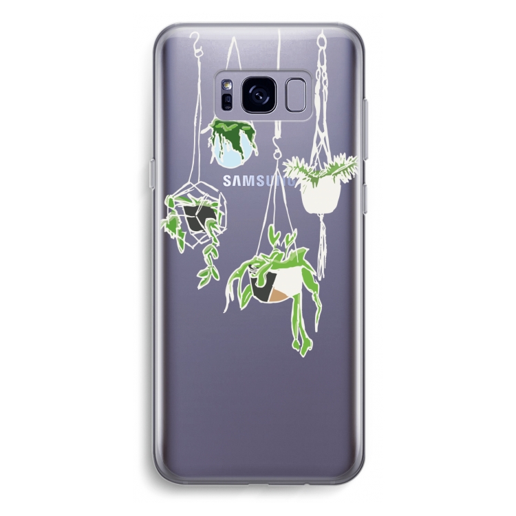 Hang In There: Samsung Galaxy S8 Plus Transparant Hoesje