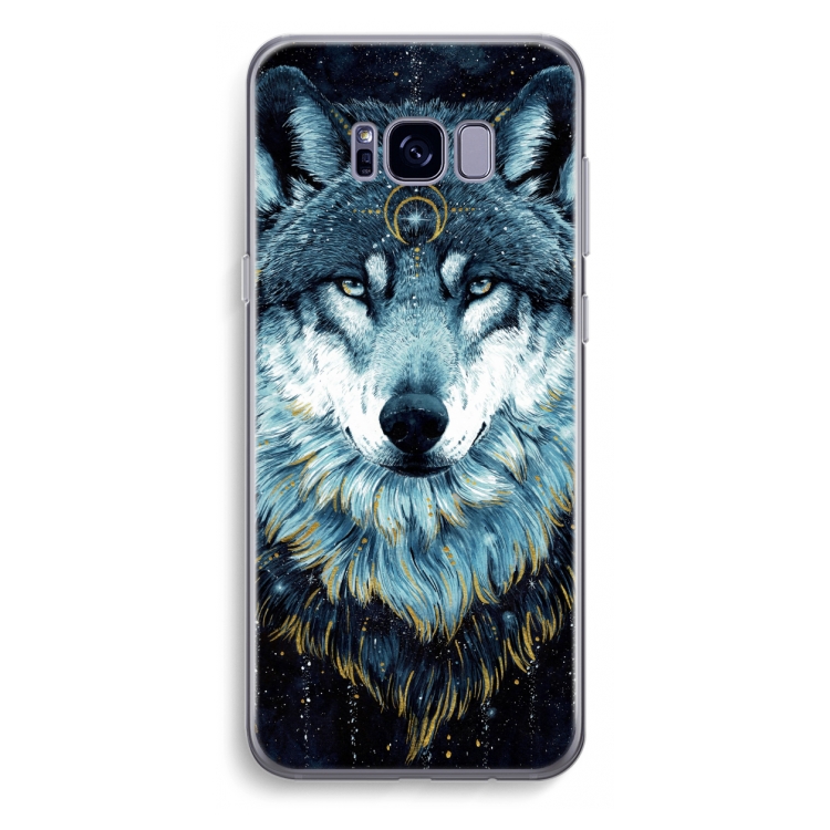 Darkness Wolf: Samsung Galaxy S8 Plus Transparant Hoesje