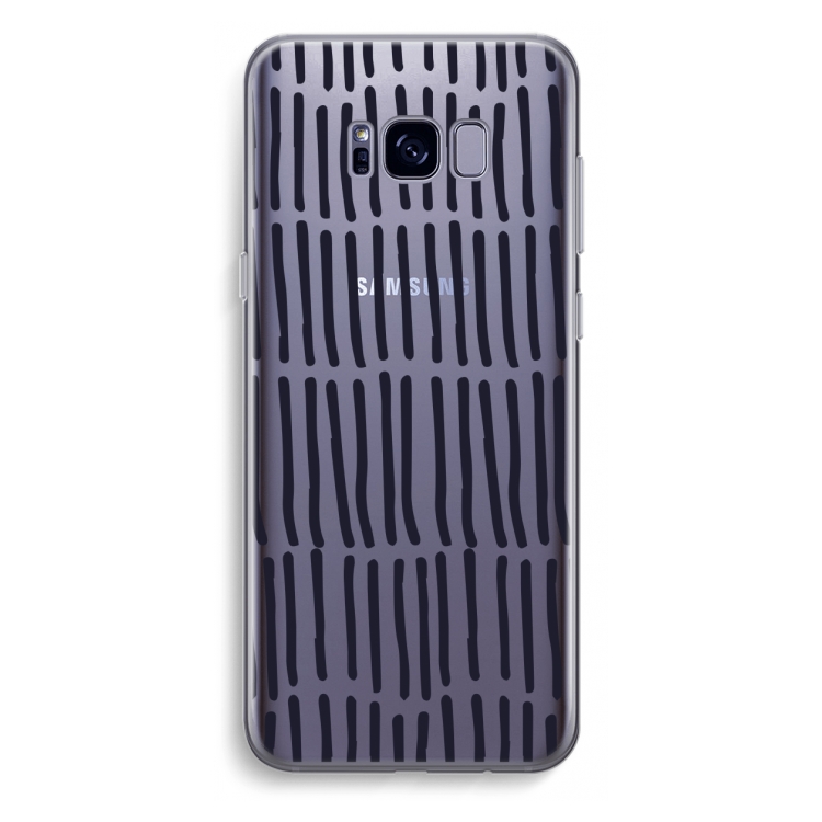 Moroccan stripes: Samsung Galaxy S8 Plus Transparant Hoesje