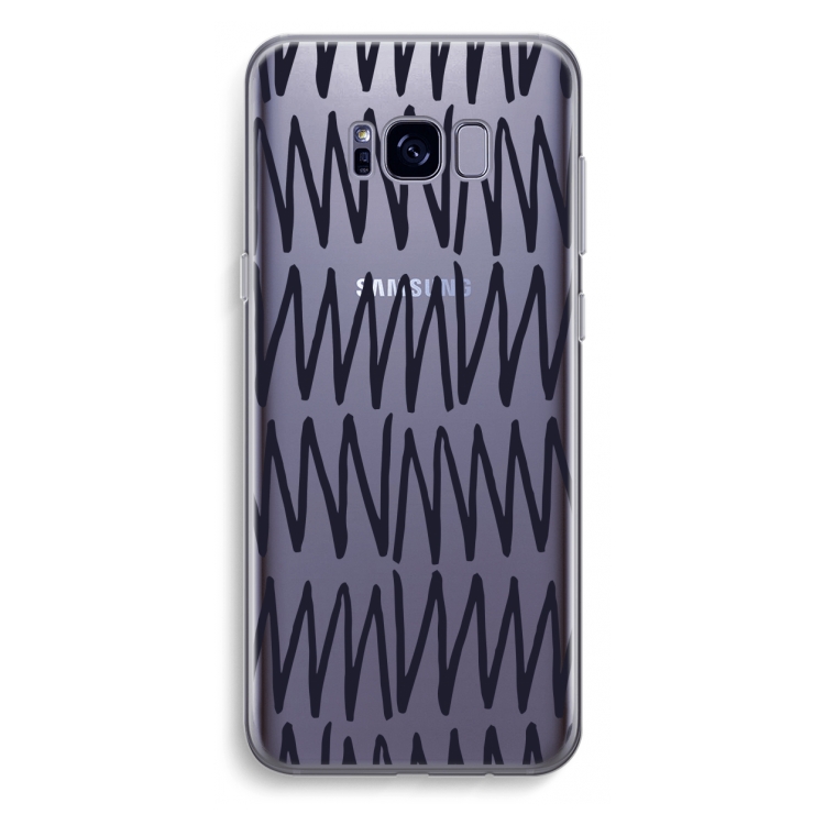 Marrakech Zigzag: Samsung Galaxy S8 Plus Transparant Hoesje
