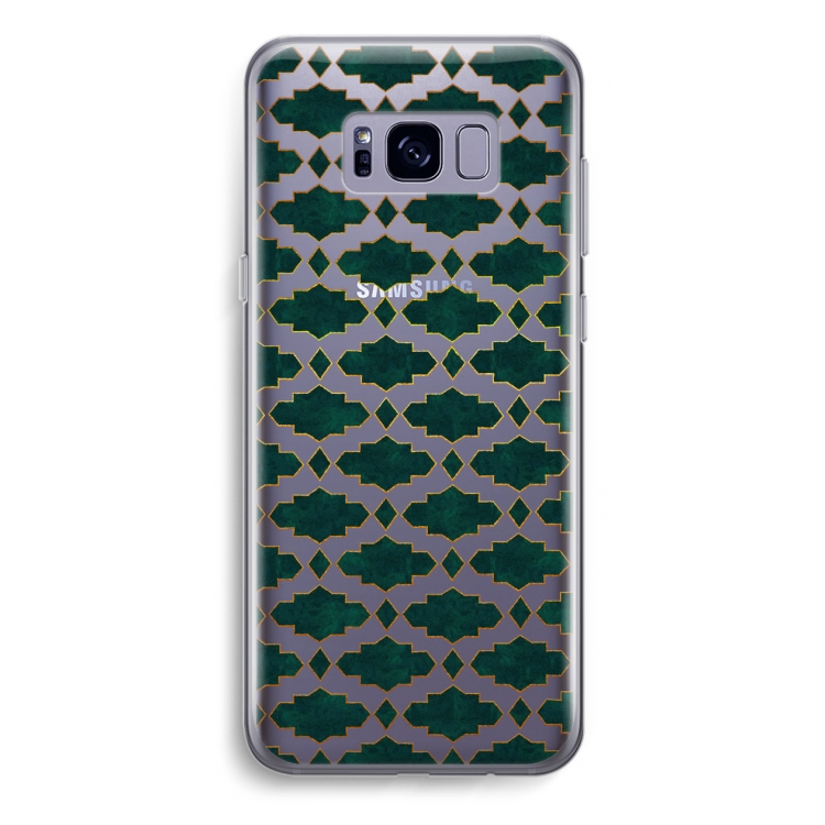 Moroccan tiles: Samsung Galaxy S8 Plus Transparant Hoesje