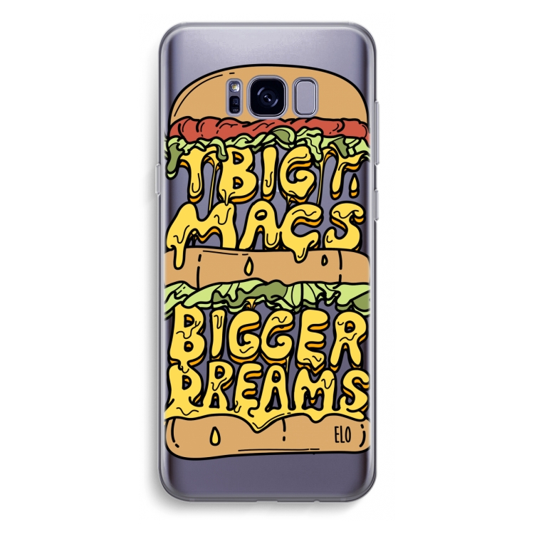 Big Macs Bigger Dreams: Samsung Galaxy S8 Plus Transparant Hoesje