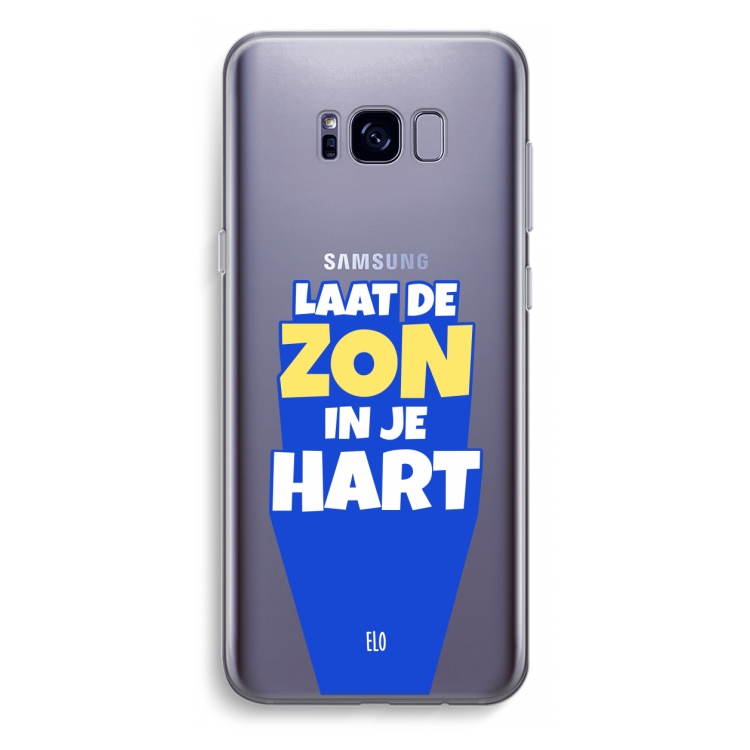 Laat de zon in je hart: Samsung Galaxy S8 Plus Transparant Hoesje