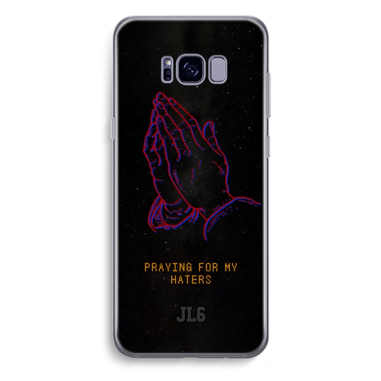 Praying For My Haters: Samsung Galaxy S8 Plus Transparant Hoesje