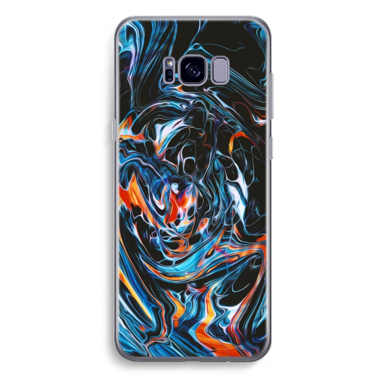 Black Unicorn: Samsung Galaxy S8 Plus Transparant Hoesje