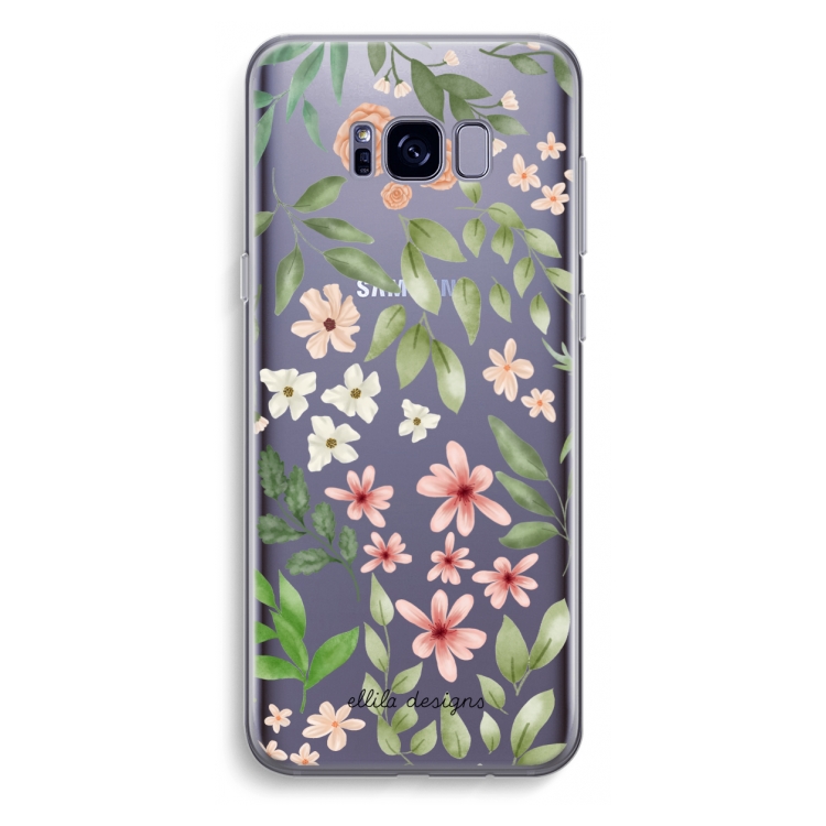 Botanical sweet flower heaven: Samsung Galaxy S8 Plus Transparant Hoesje