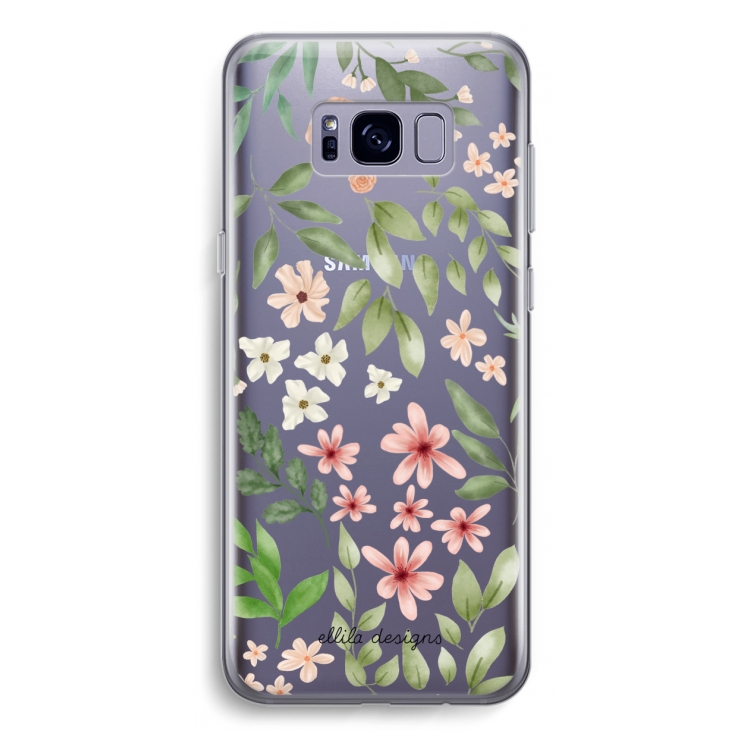 Botanical sweet flower heaven: Samsung Galaxy S8 Plus Transparant Hoesje