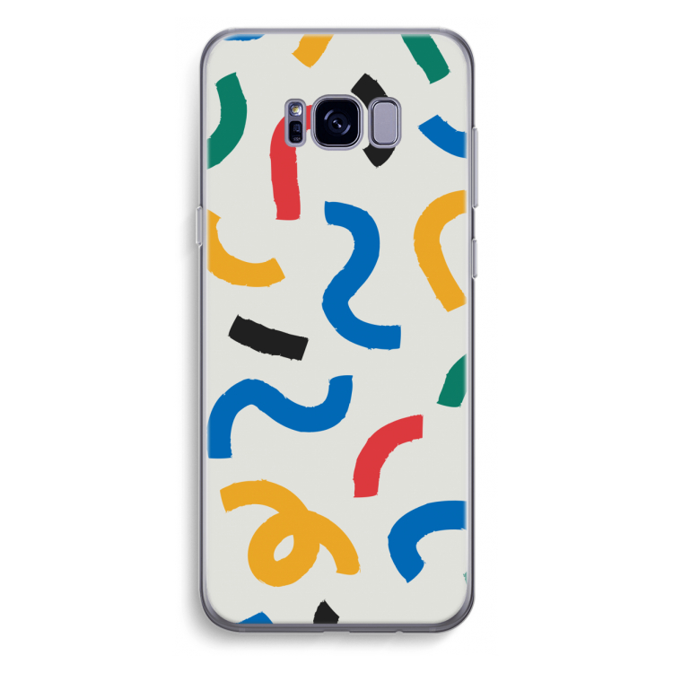 Illustratieve pop 2: Samsung Galaxy S8 Plus Transparant Hoesje
