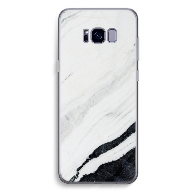 Elegante marmer: Samsung Galaxy S8 Plus Transparant Hoesje