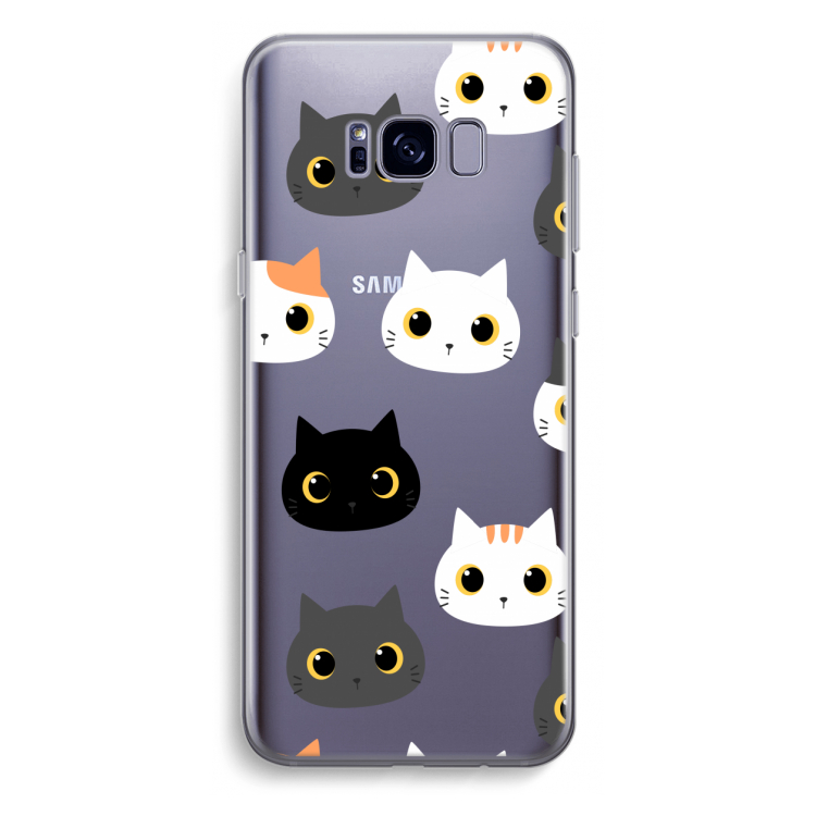Katten: Samsung Galaxy S8 Plus Transparant Hoesje