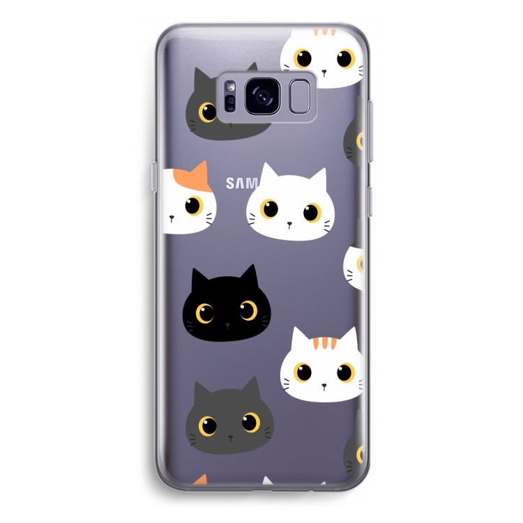 Katten: Samsung Galaxy S8 Plus Transparant Hoesje