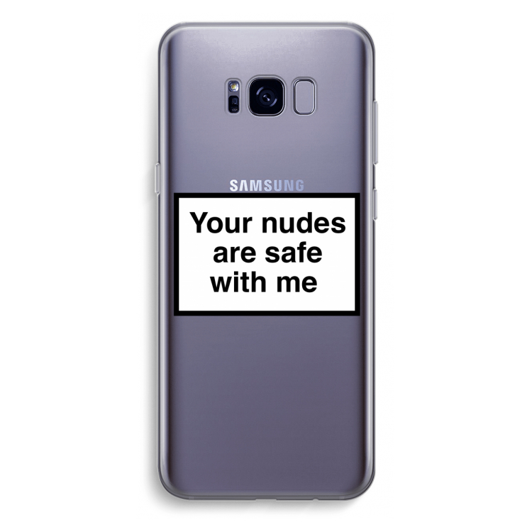 Safe with me: Samsung Galaxy S8 Plus Transparant Hoesje