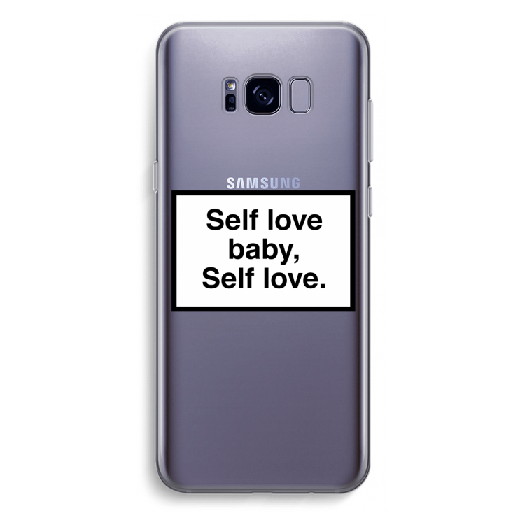 Self love: Samsung Galaxy S8 Plus Transparant Hoesje