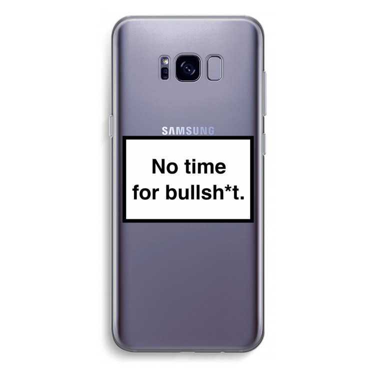 No time: Samsung Galaxy S8 Plus Transparant Hoesje