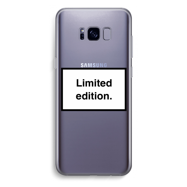 Limited edition: Samsung Galaxy S8 Plus Transparant Hoesje