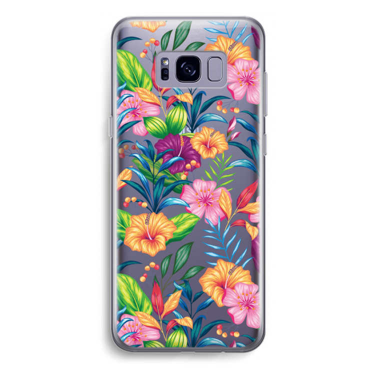 Tropisch 2: Samsung Galaxy S8 Plus Transparant Hoesje