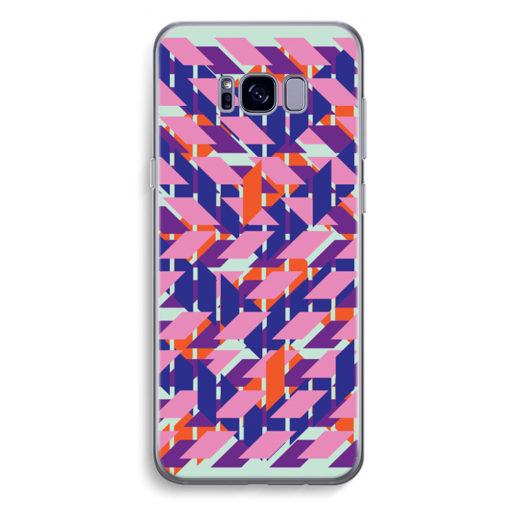 Skew Blush 3: Samsung Galaxy S8 Plus Transparant Hoesje