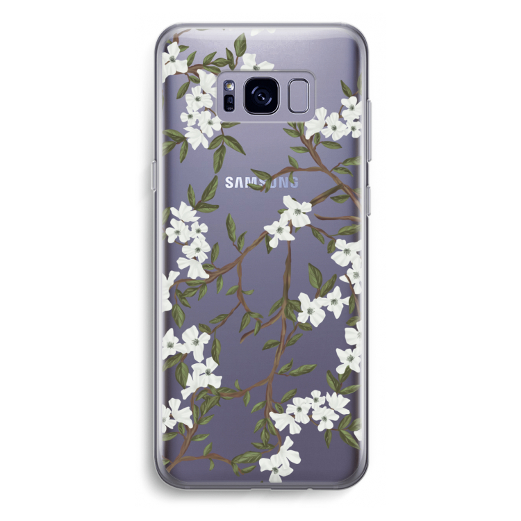 Blossoming spring: Samsung Galaxy S8 Plus Transparant Hoesje