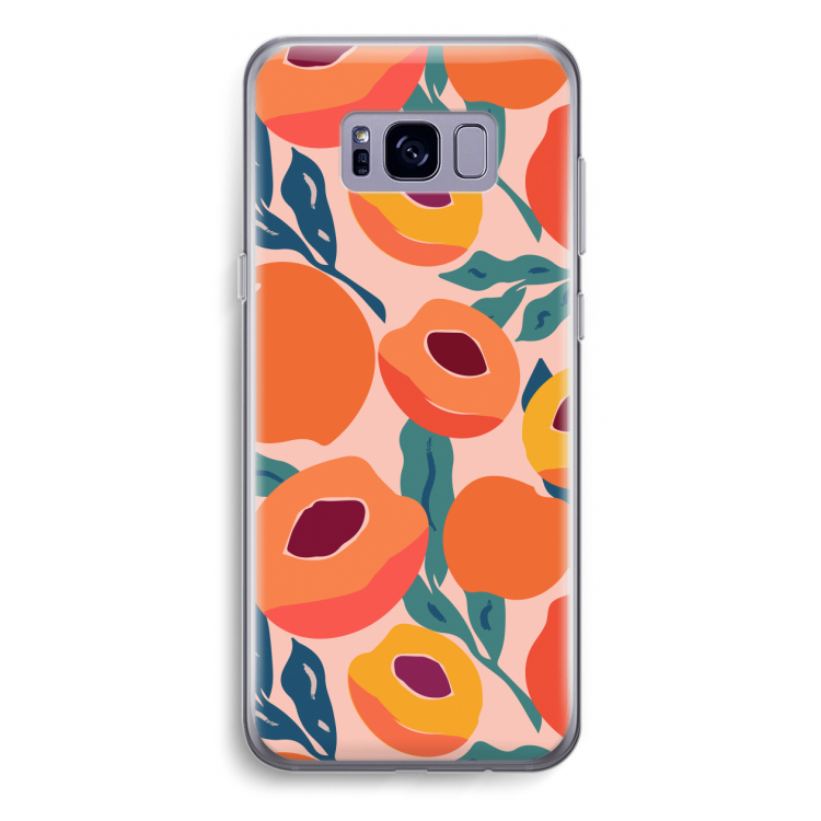 Perzik: Samsung Galaxy S8 Plus Transparant Hoesje